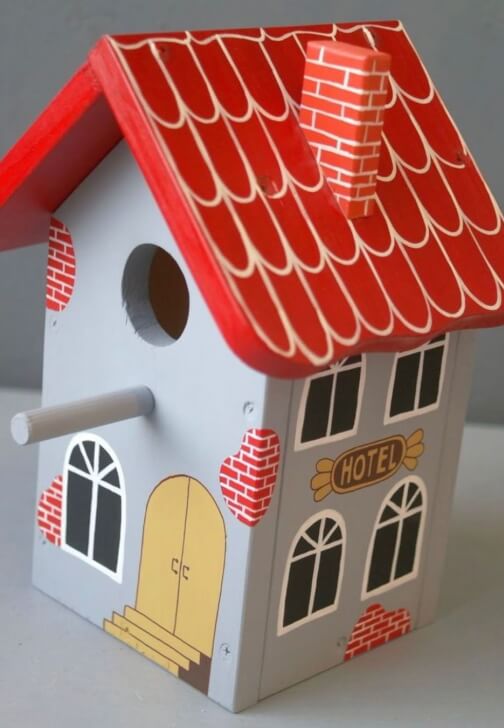 Bright and Beautiful Birdhouse Painting