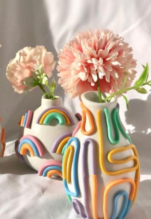 Clay Crafted Vase Creations