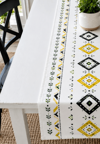 Creative Fabric Painting: Design a Table Runner