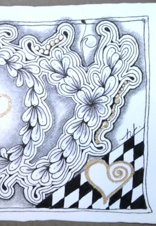 Draw Zentangle® Inspired Embedded Lettering