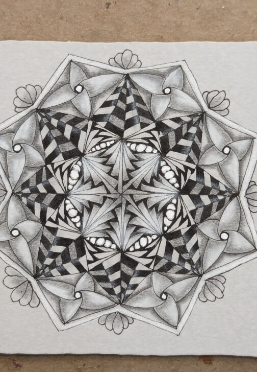 Draw Zentangle® Inspired Stars and Stripes