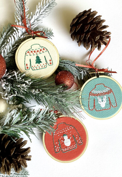 Learn Embroidery at Home: Festive Christmas Decoration