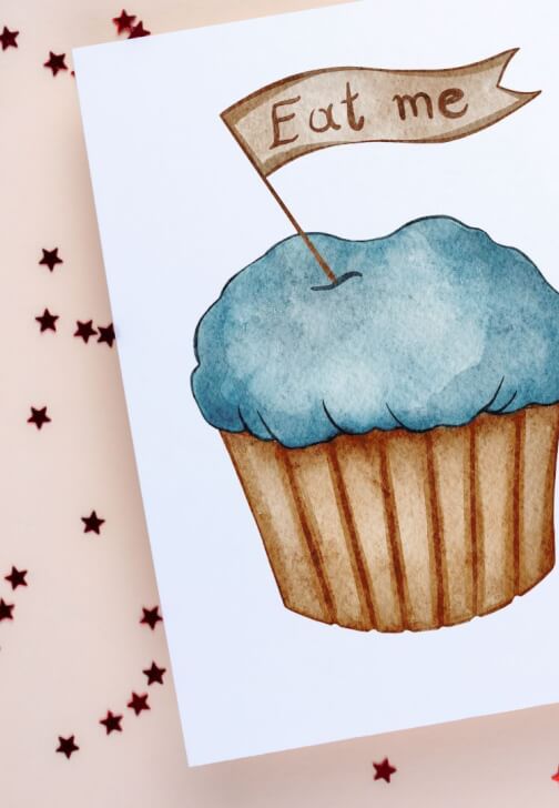 Paint Alice in Wonderland Watercolour Cards