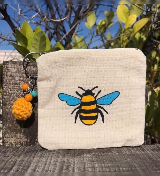 Paint and Personalise Canvas Pouches