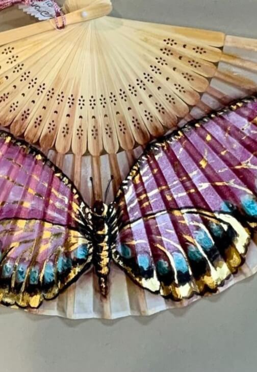 Paint Your Own Watercolour Fan