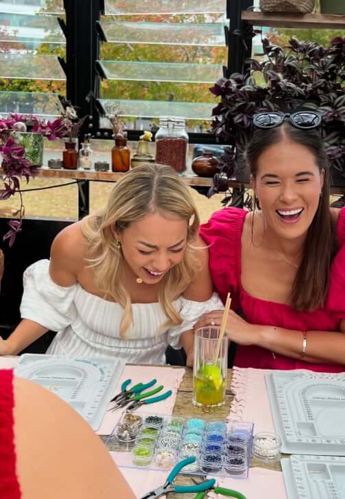 Sip and Bead Jewellery Workshop