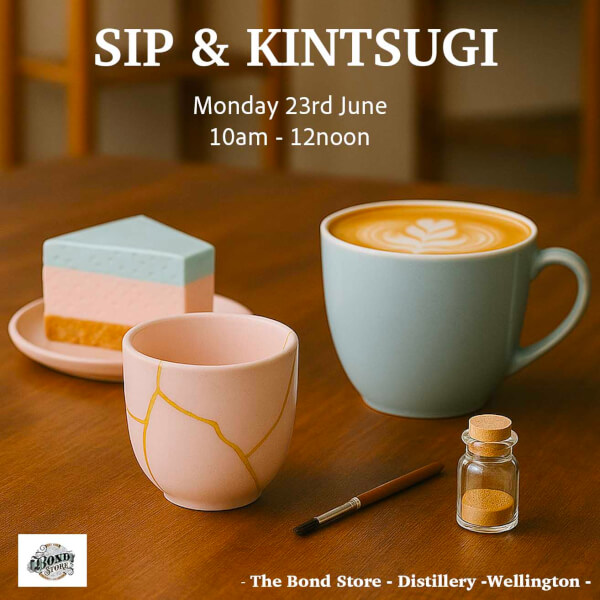 Sip & Kintsugi Workshop in Wellington / / the Bond Store