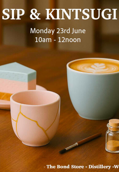 Sip & Kintsugi Workshop in Wellington / / the Bond Store