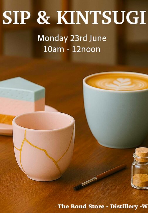 Sip & Kintsugi Workshop in Wellington / / the Bond Store