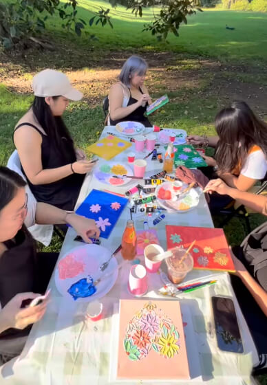 Acrylic Paint and Sip Workshop for Team Building