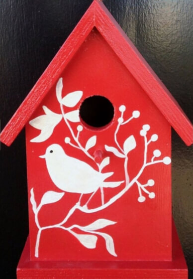 Bright and Beautiful Birdhouse Painting