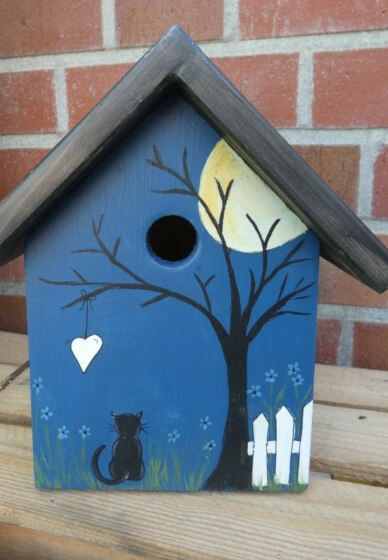 Bright and Beautiful Birdhouse Painting