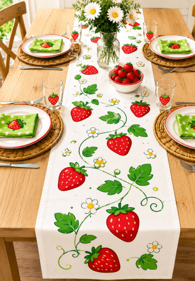 Creative Fabric Painting: Design a Table Runner