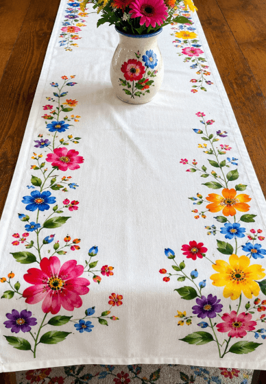 Creative Fabric Painting: Design a Table Runner