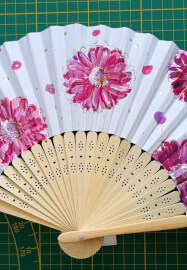 Paint Your Own Watercolour Silk Fan