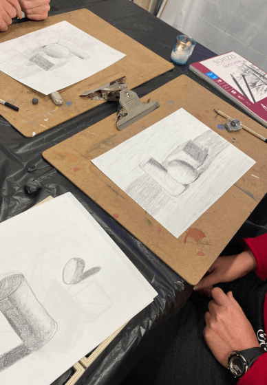 Portrait Drawing and Shading Class for Kids