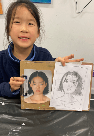 Portrait Drawing and Shading Class for Kids