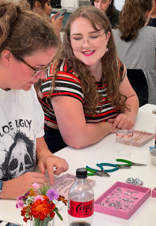 Sip and Bead Jewellery Workshop