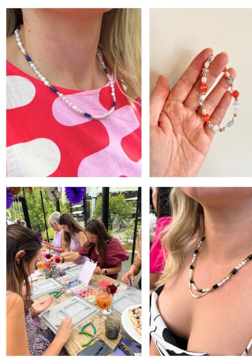 Sip and Bead Jewellery Workshop