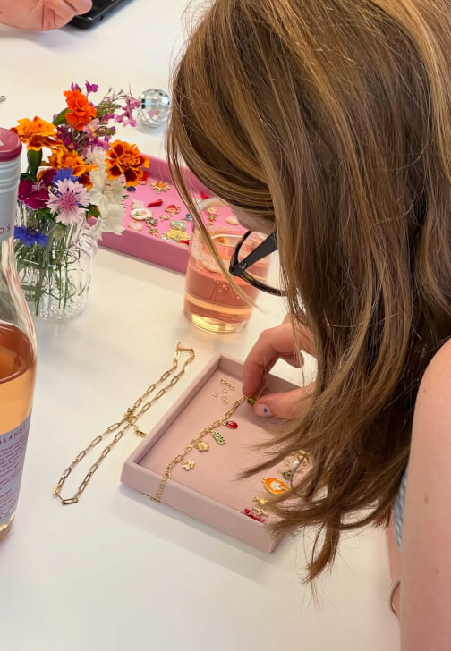 Sip and Bead Jewellery Workshop