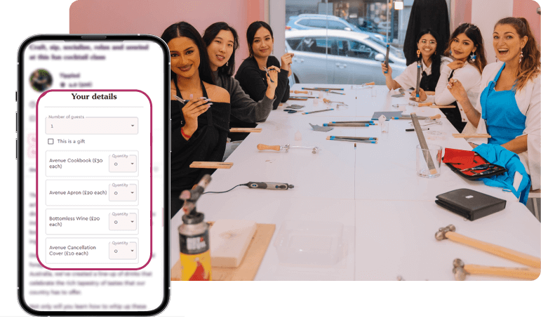 Upsell add-ons and capture customer info at checkout