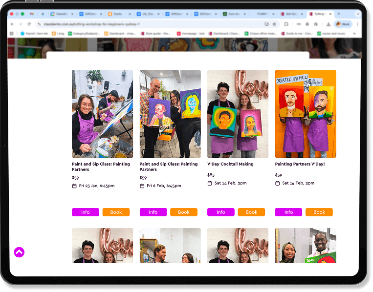 Capture bookings on your website and socials, with our widgets