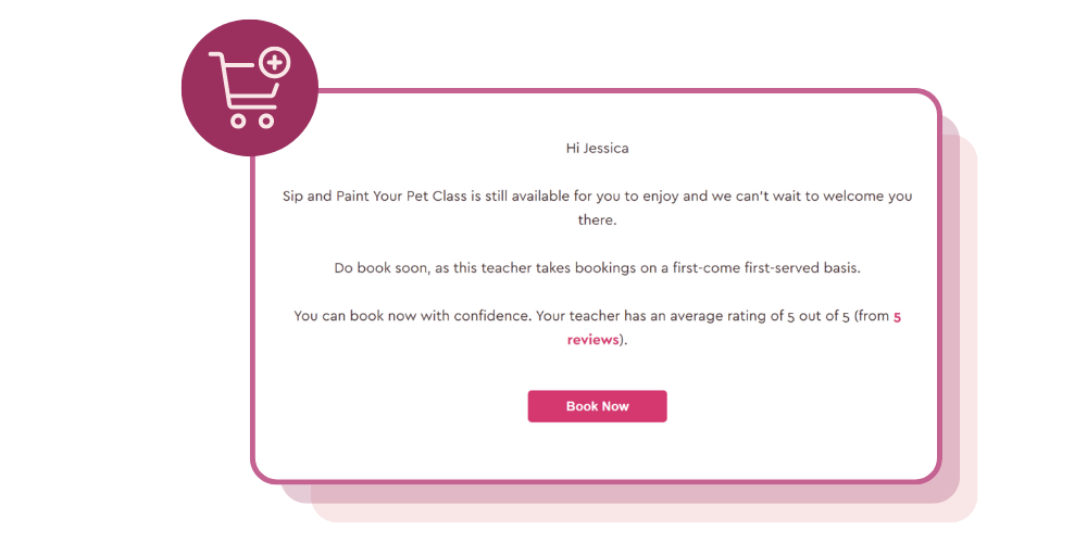 Automated abandoned cart reminder emails