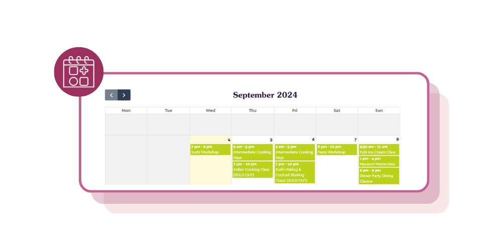 Use our dynamic calendar if you have lots of dates