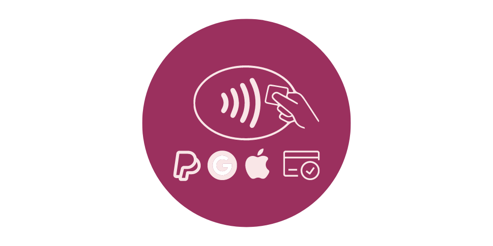 Ticketing system with Apple Pay, Google Pay